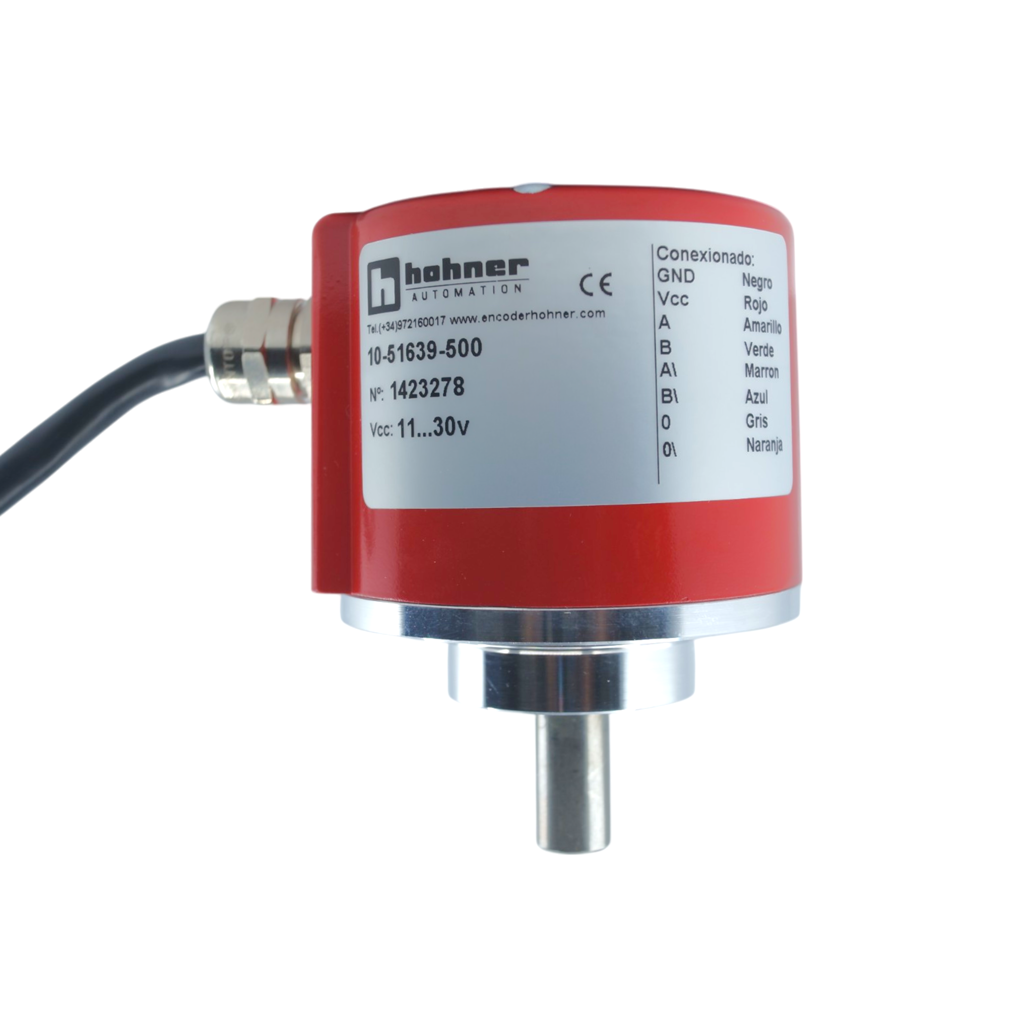 1051639500 - Hohner - Encoder Incremental con diametro exterior de 50mm de 500ppr
