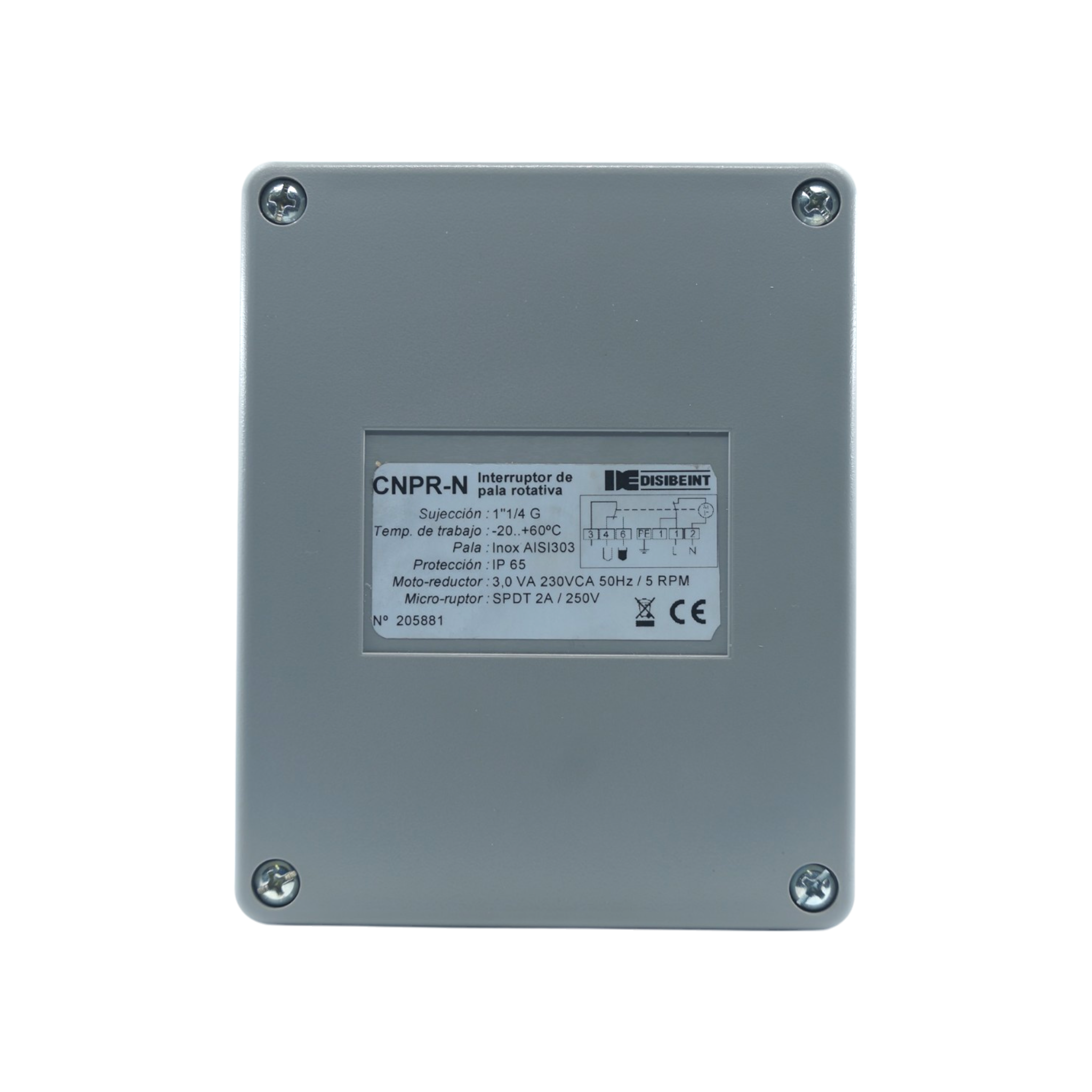 CNPR-N - Disibeint - Interruptor de nivel por pala rotativa