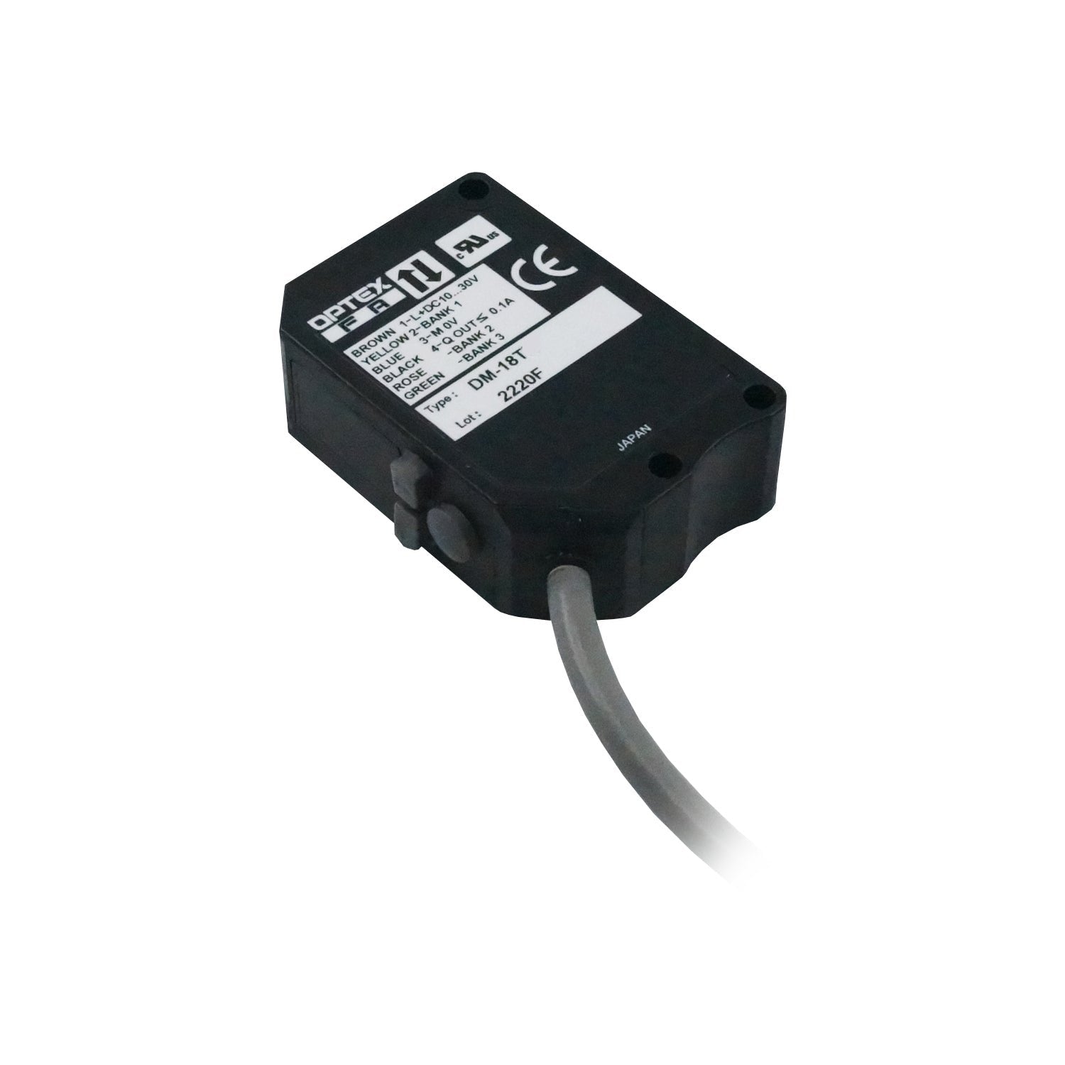 DM-18TN - Optex - Fotocelda de color y marca RGB de 30x44x15mm salida NPN L.O D.O en vcd