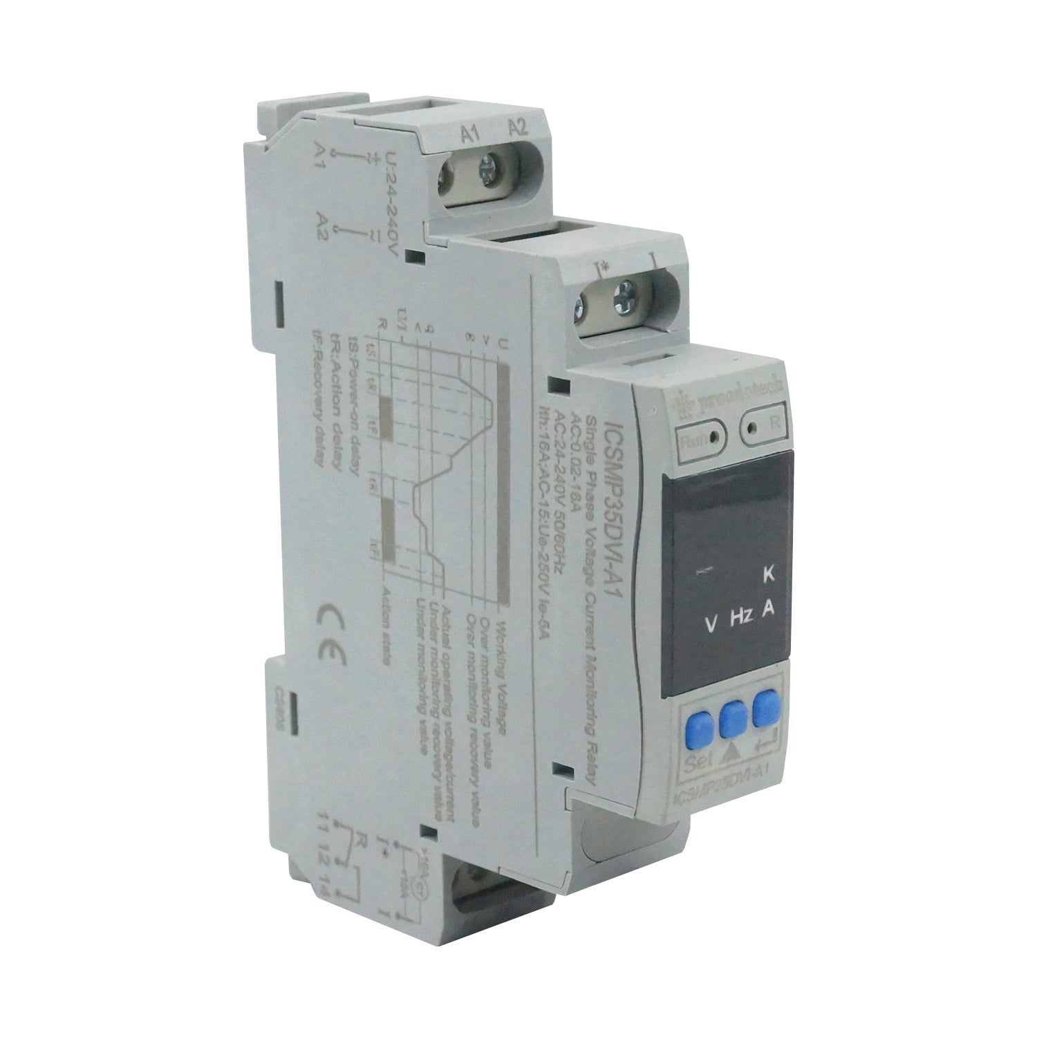 ICSMP35DVI-A1 - Prodootech - Rele de monitoreo de voltajes y corriente CA monofasico