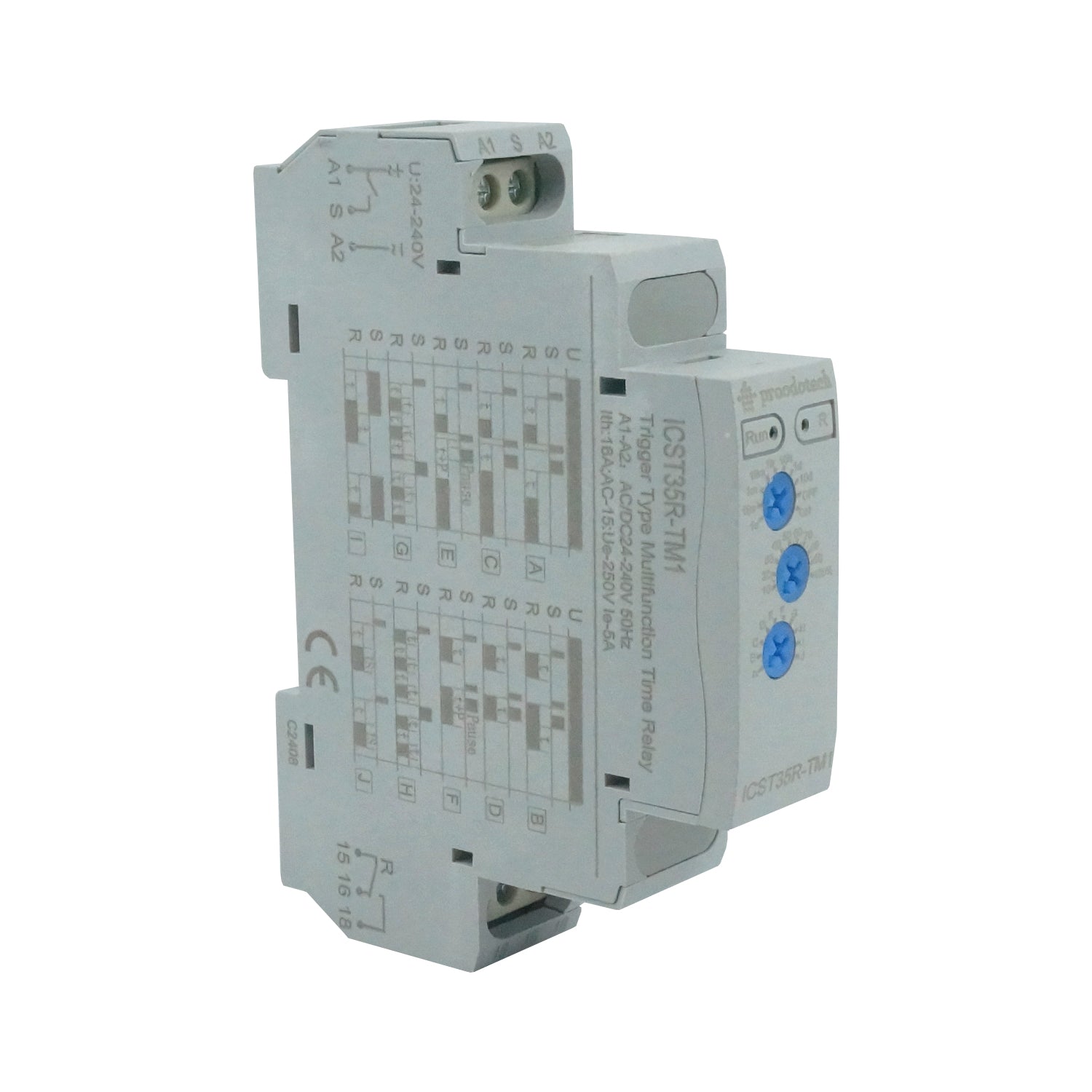 ICST35R-TM1 - Prodootech- Relé temporizador multifunción tipo disparador