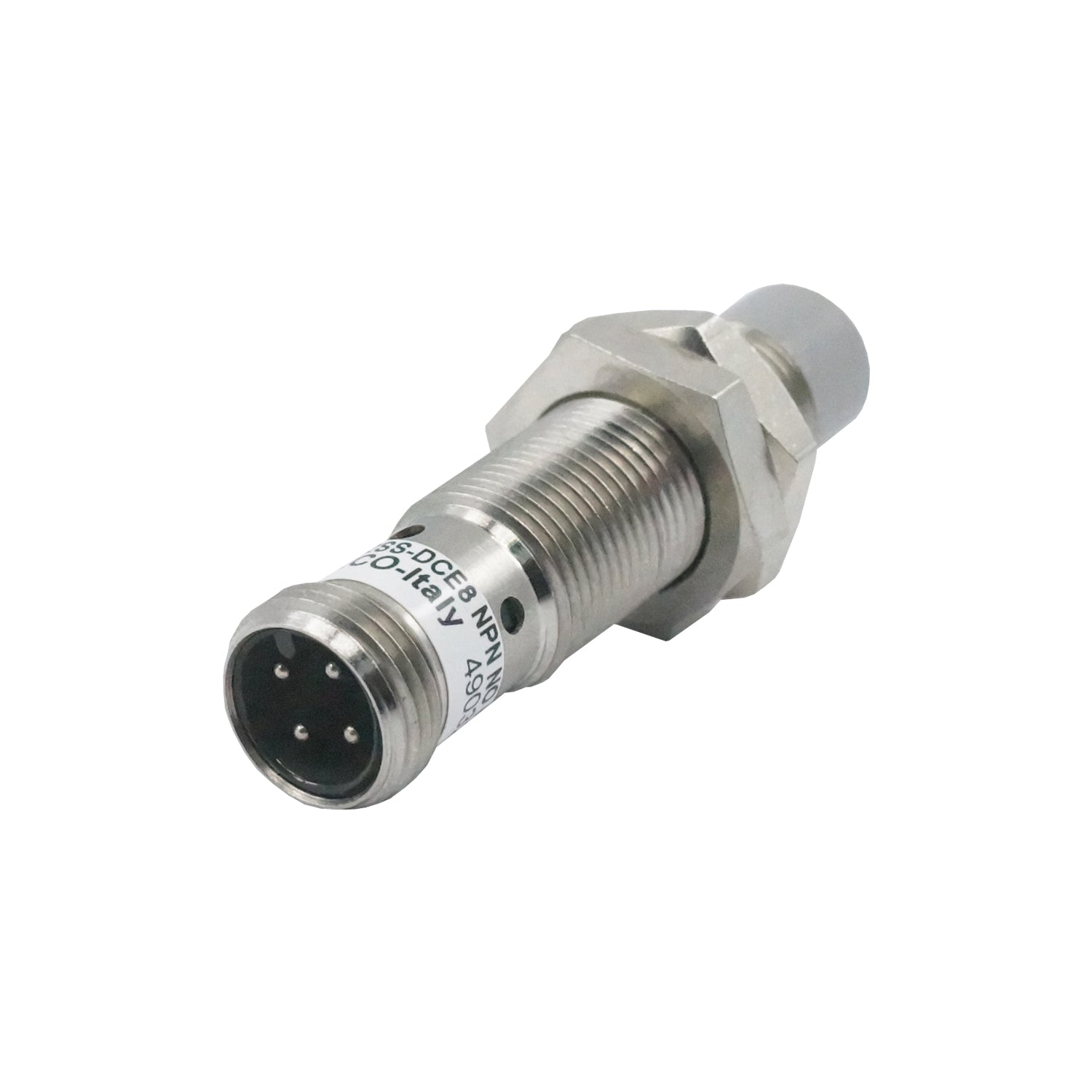 SI12SS-DCE8 NPN NO H S - Aeco - Sensor inductivo de 12mm salida NPN NO en vcd conector M12