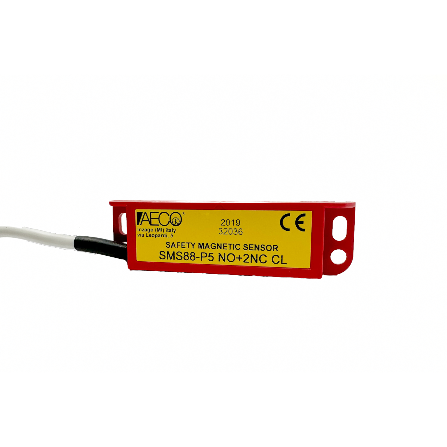 SMS88-P5 NO+2NC CL - Aeco - Sensor Magnético de seguridad izquierdo 25x88x13mm salida NO+2NC conmutación 24vca/cd