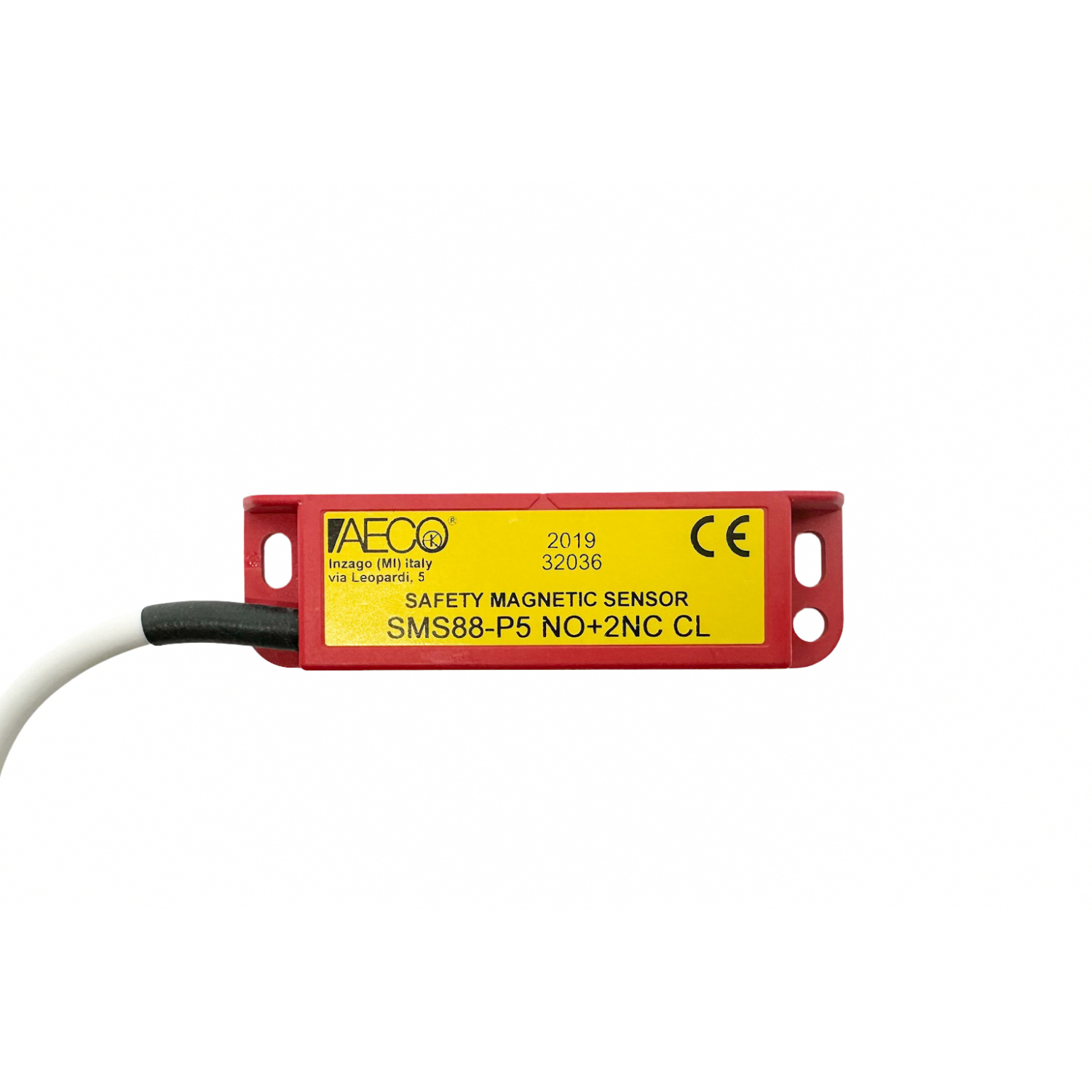SMS88-P5 NO+2NC CL - Aeco - Sensor Magnético de seguridad izquierdo 25x88x13mm salida NO+2NC conmutación 24vca/cd