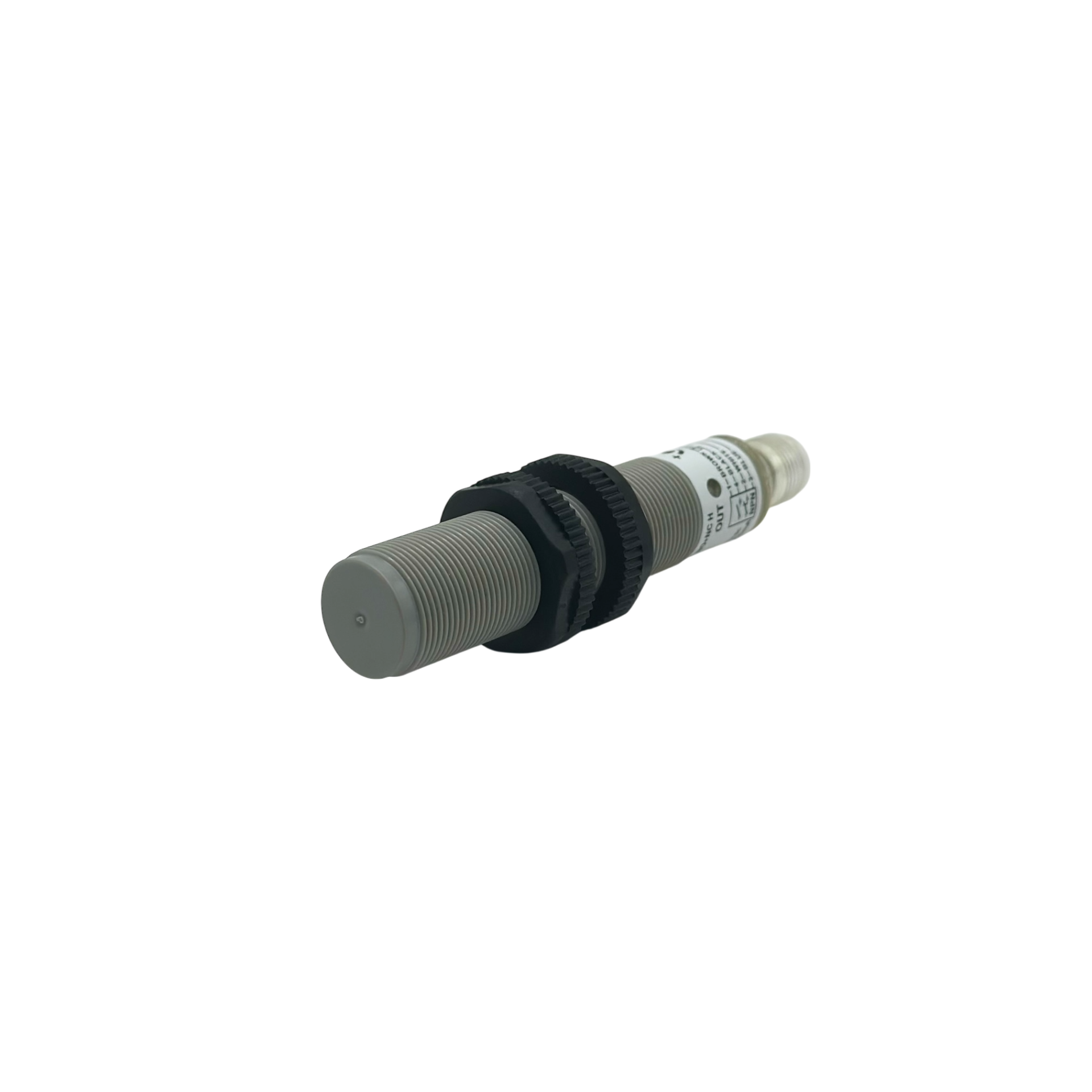 SC18SP-C5 NPN NO+NC H - Aeco - Sensor de plastico capacitivo de 12mm salida NPN NO+NC en vcd conector M12