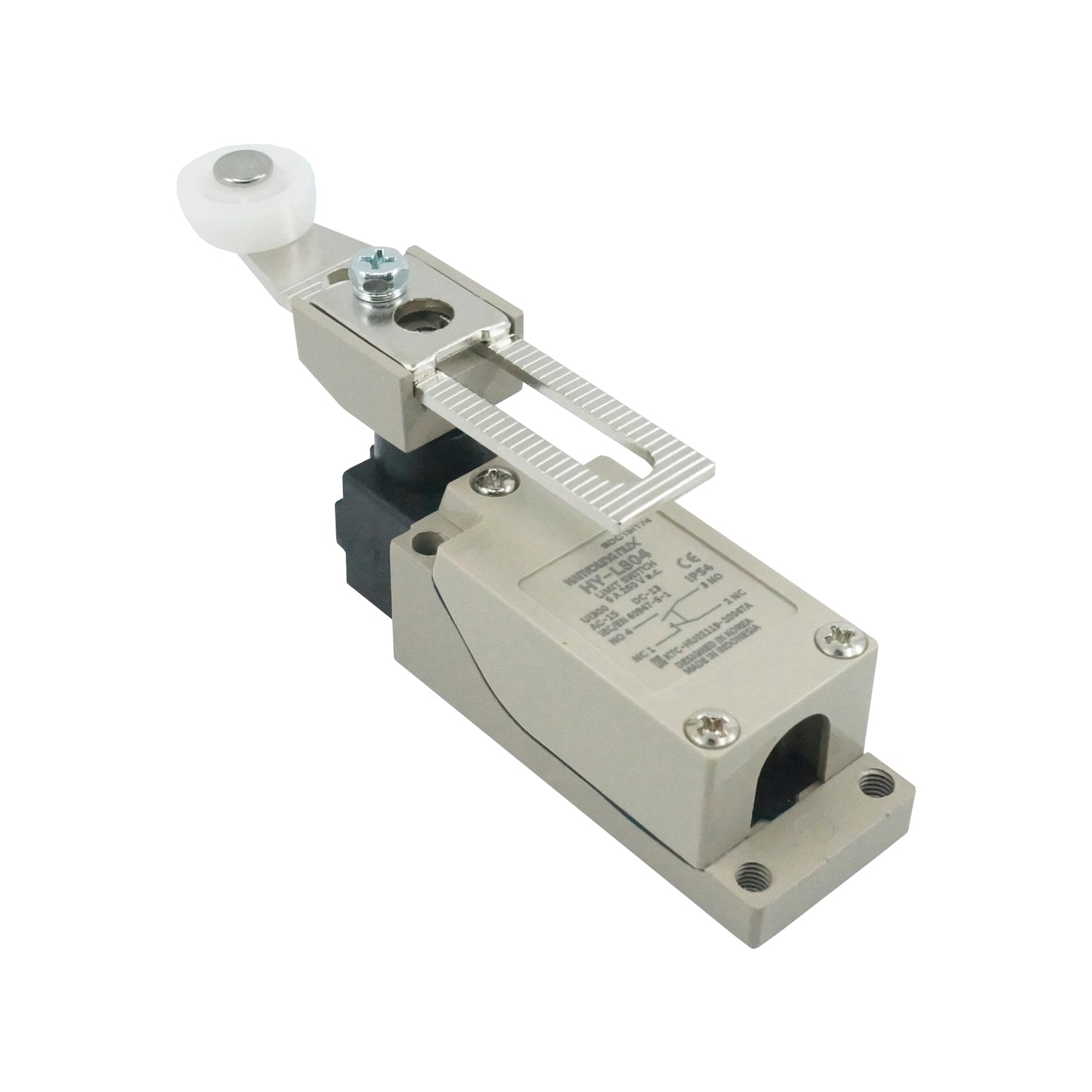 HY-L804 - Hanyoung - Mini limit Switch metalico con rodillo ajustable