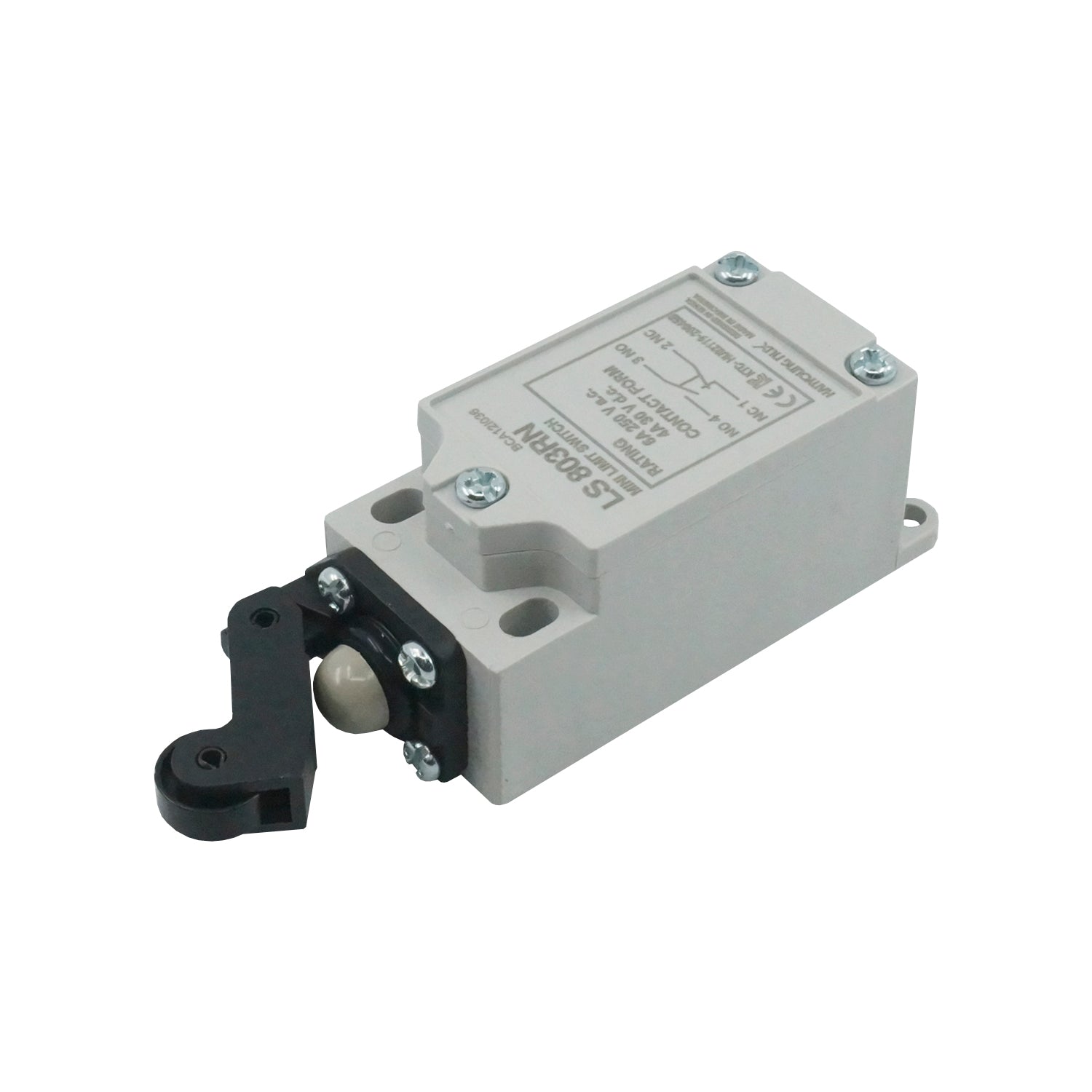 HY-LS803RN- Hanyoung - Mini limit Switch plastico con botón y rodillo