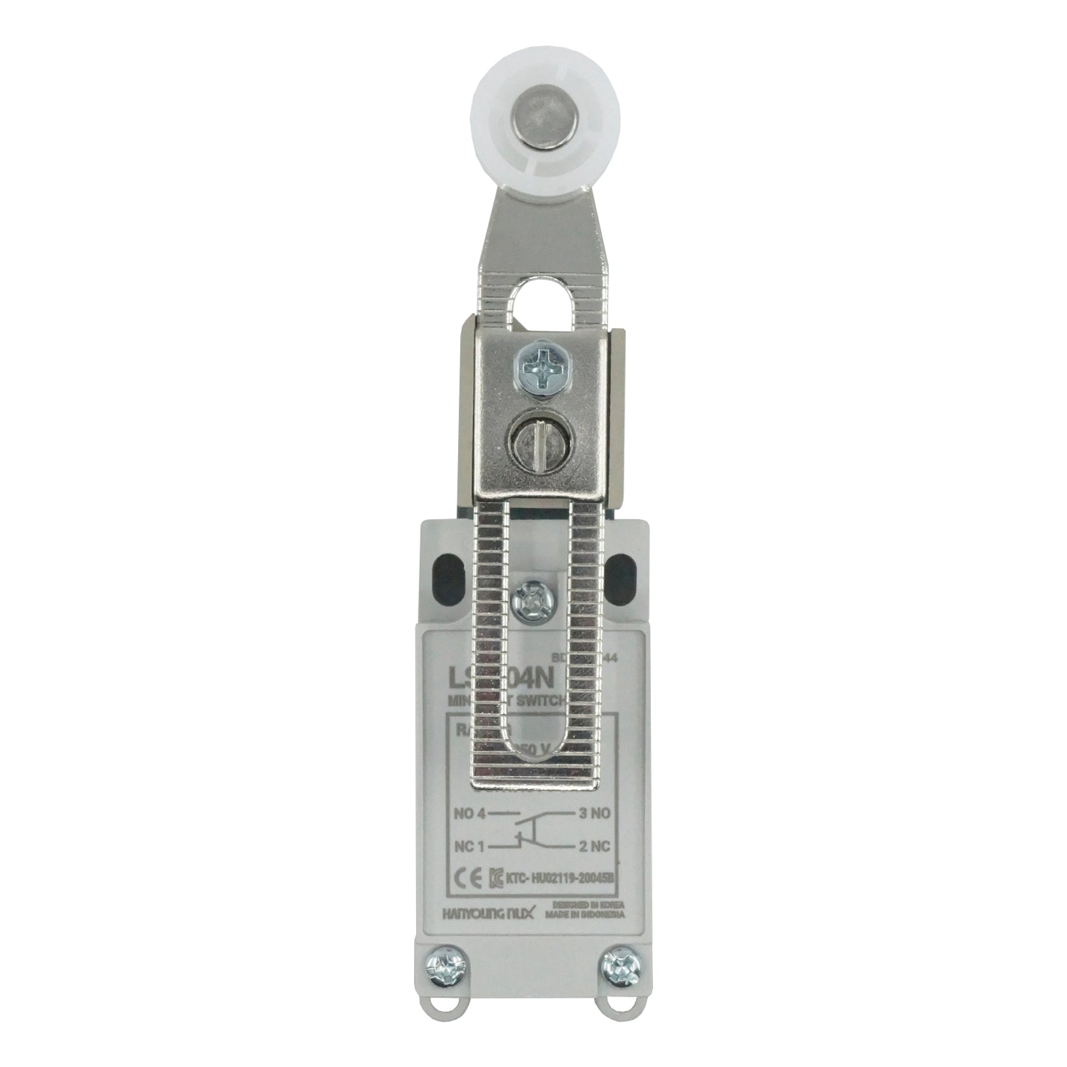 HY-LS804N - Hanyoung - Mini limit Switch plastico con rodillo ajustable