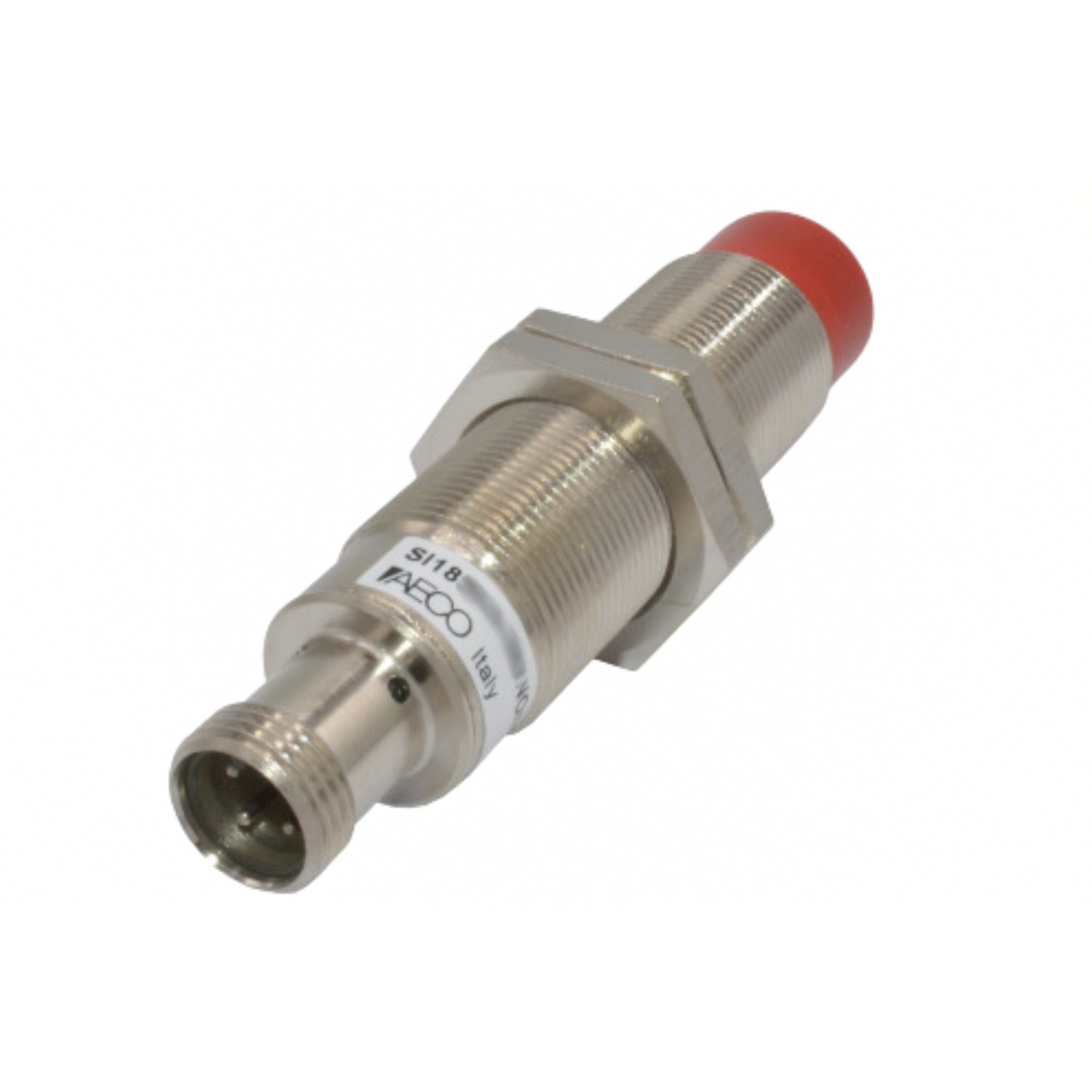 SI18-CE8 NPN NO H - Aeco - Sensor inductivo de 18mm salida NPN NO en vcd conector M12